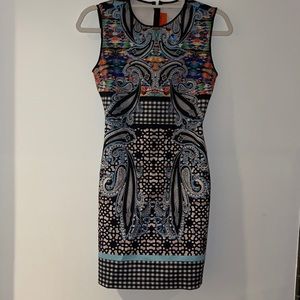 Clover Canyon Patterned tight fit evening dress
